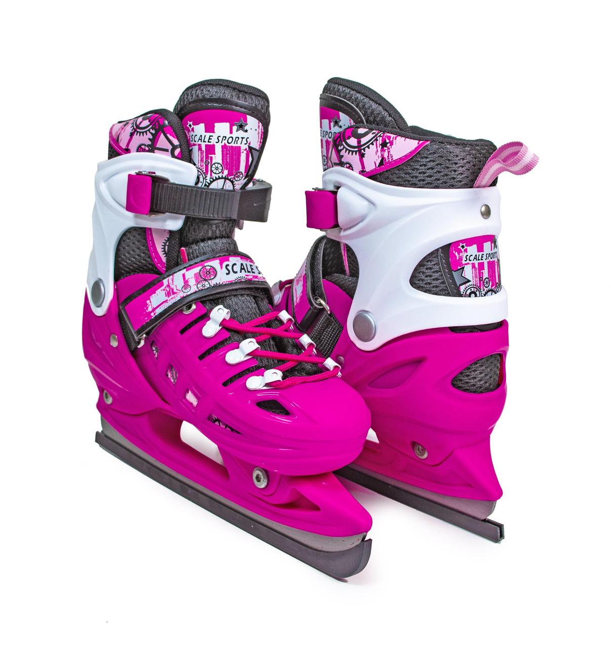 

КОНЬКИ РАЗДВИЖНЫЕ SCALE SPORT. PINK Р. 38-41