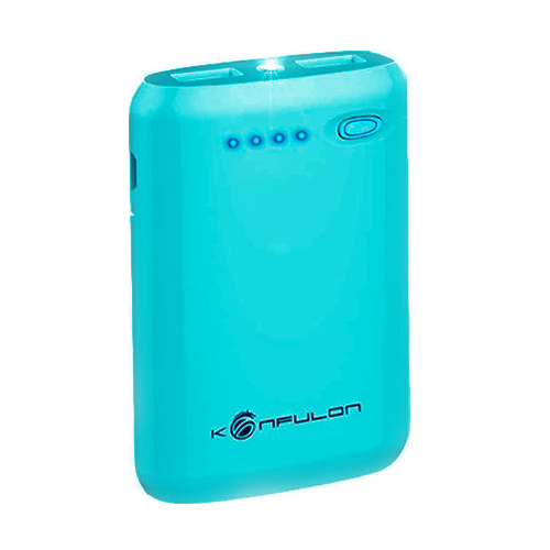 

УМБ внешний аккумулятор Powerbank Konfulon Y1301 7800mAh. Голубой