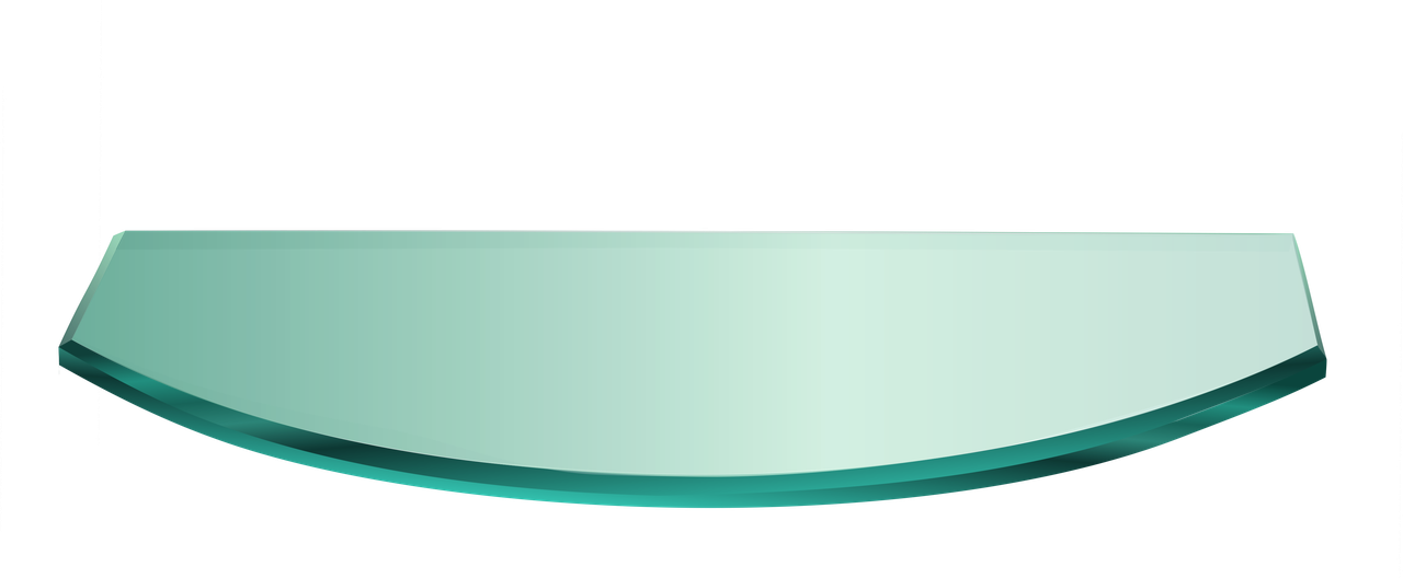 

Полка НСК прямоугольная радиусная стеклянная 600ммх150ммх6мм, прозрачная.