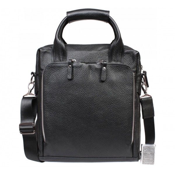 

Кожаная сумка для документов формата А4 CasualStyle SM-4440 черная