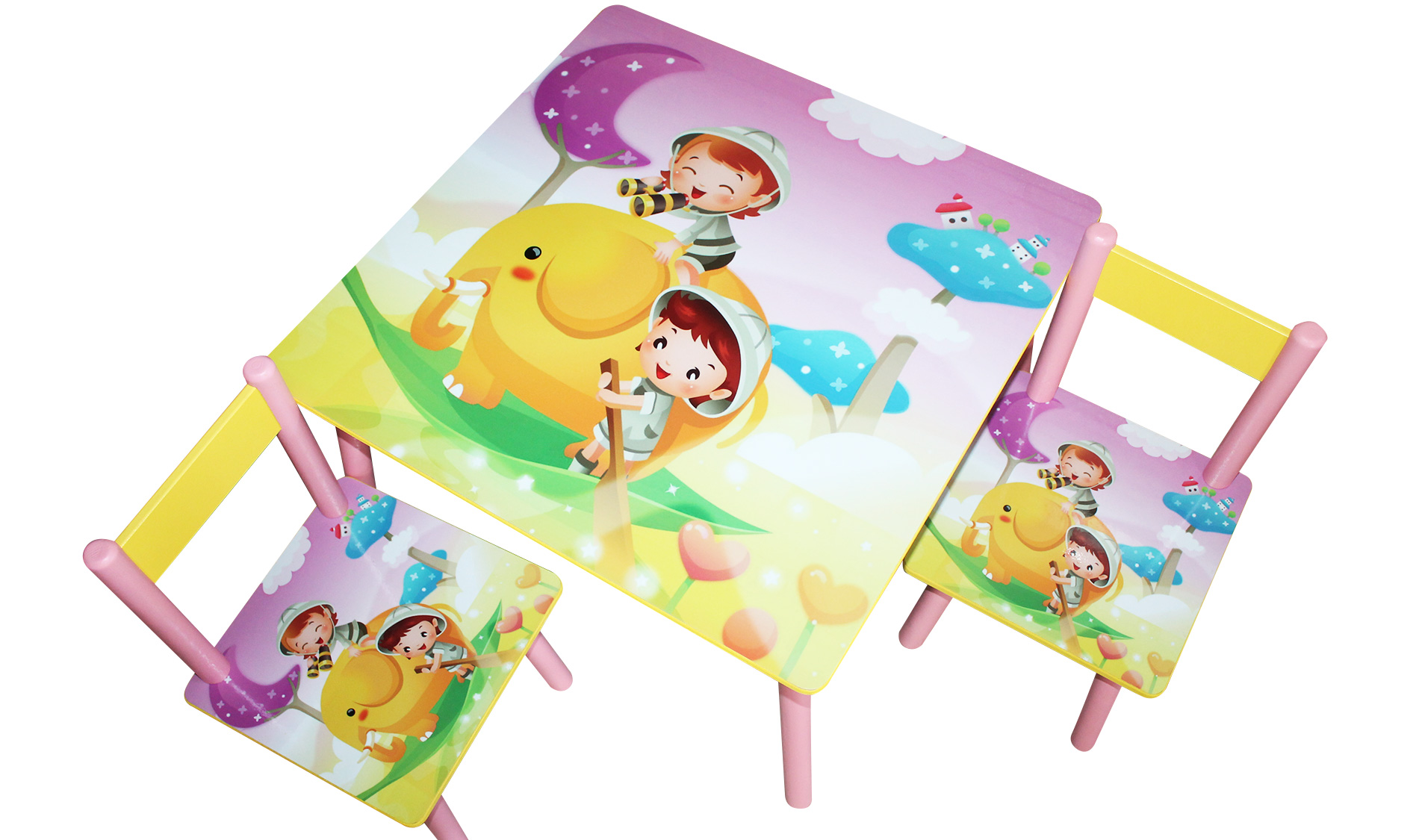 

Детский столик BabyTable Safari с 2 стульчиками B