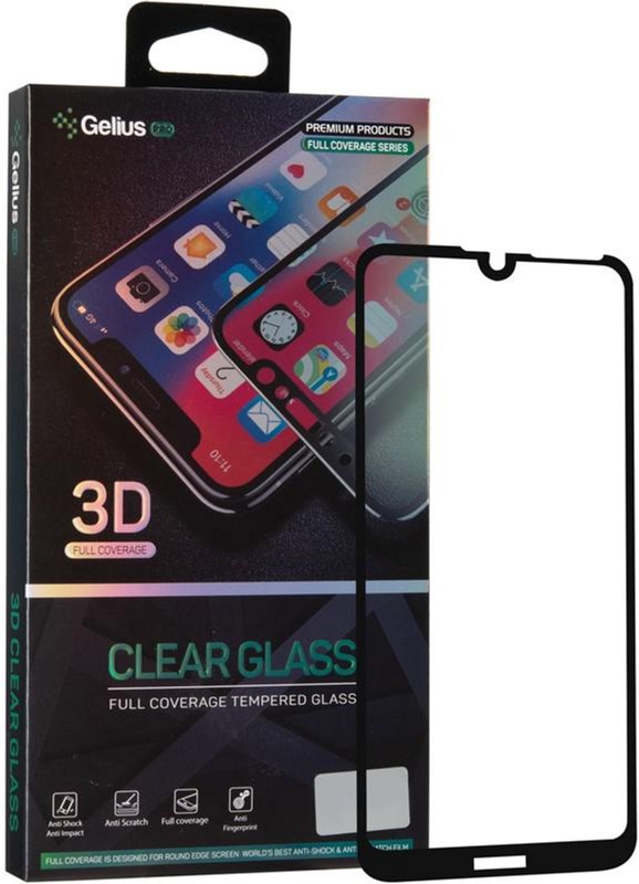 

Защитное стекло Gelius Pro для Huawei Y7 (2019) Black
