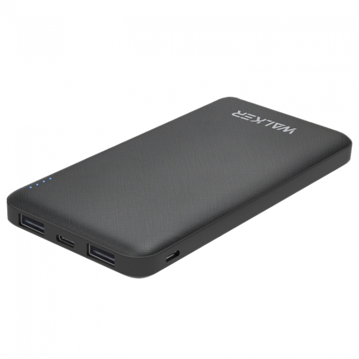 

УМБ WALKER WB-410 10000mAh 2USB/2.1A/2.1A Разъем Type-C/micro black