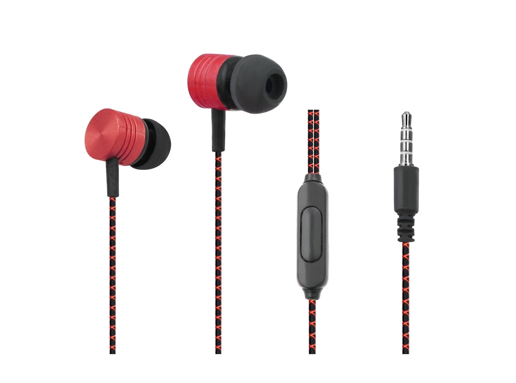 

Наушники WALKER H320 +mic black/red