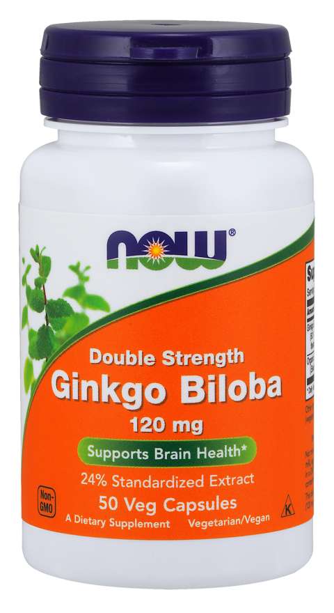 

Специальный продукт NOW Ginkgo Biloba, Double Strength 120 mg Veg Capsules 50 капсул (4384301721)