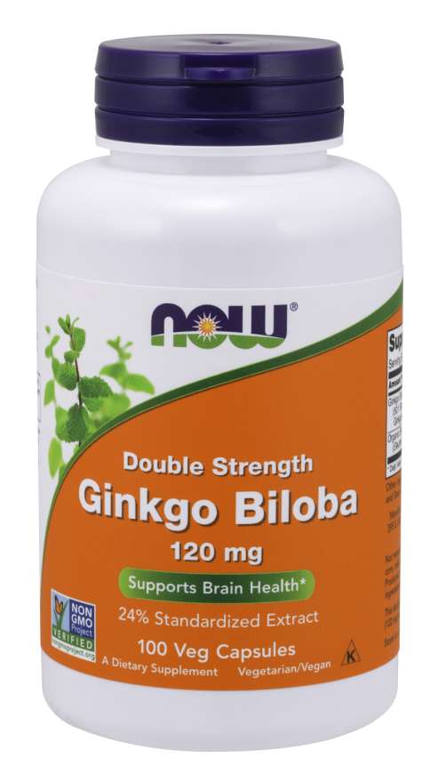 

Специальный продукт NOW Ginkgo Biloba, Double Strength 120 mg Veg Capsules 100 капсул (4384301720)