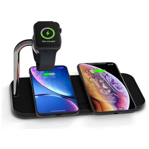 

Беспроводное зарядное устройство Zens Dual Aluminium Wireless Charger + Apple Watch 10W Black (ZEDC05B/00)