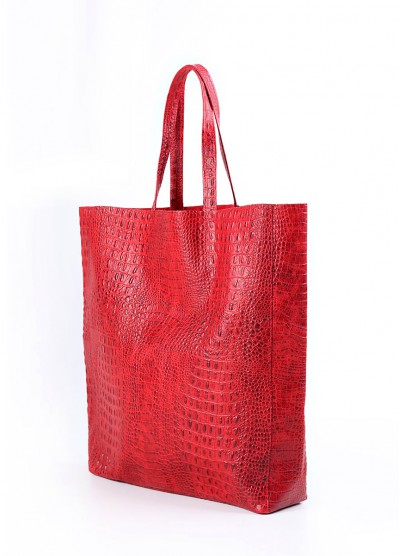 

Женская кожаная сумка POOLPARTY City (leather-city-croco-red)