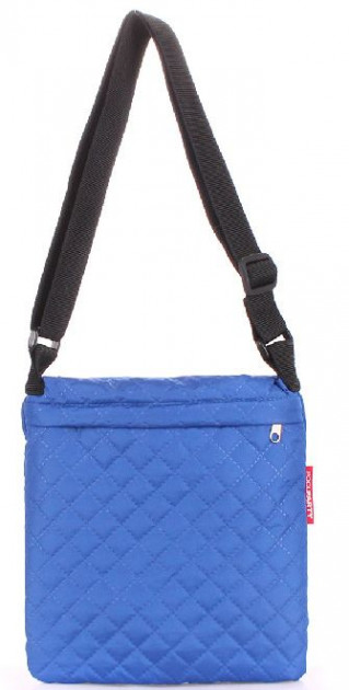 

Сумка-планшет женская стеганая Poolparty ECO Bright Blue (P-1329)