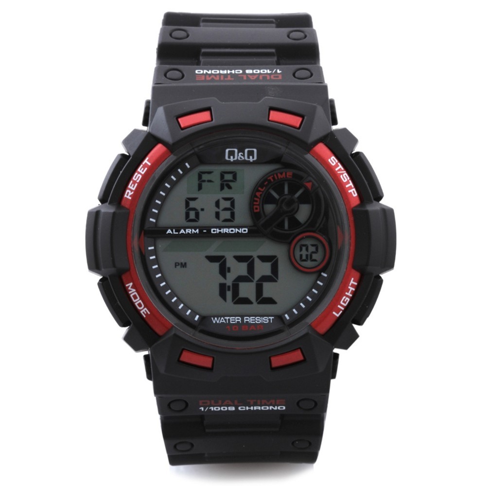 

Часы водонепроницаемые Q&Q Dual-Time M142J001Y 10Bar (0065)