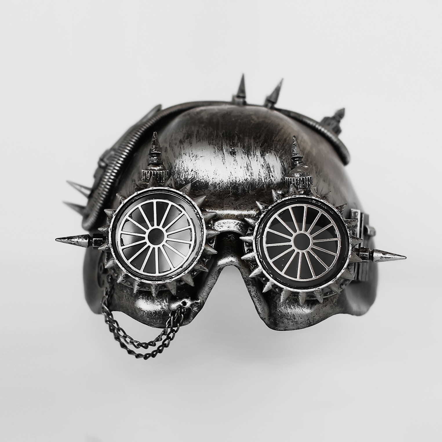 

Маска Империя Хаоса стимпанк Phil Bud Mask серебро