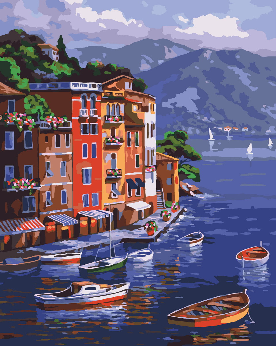 

Картина по номерам Идейка Курортный городок (KH2176) 40 х 50 см (171371)