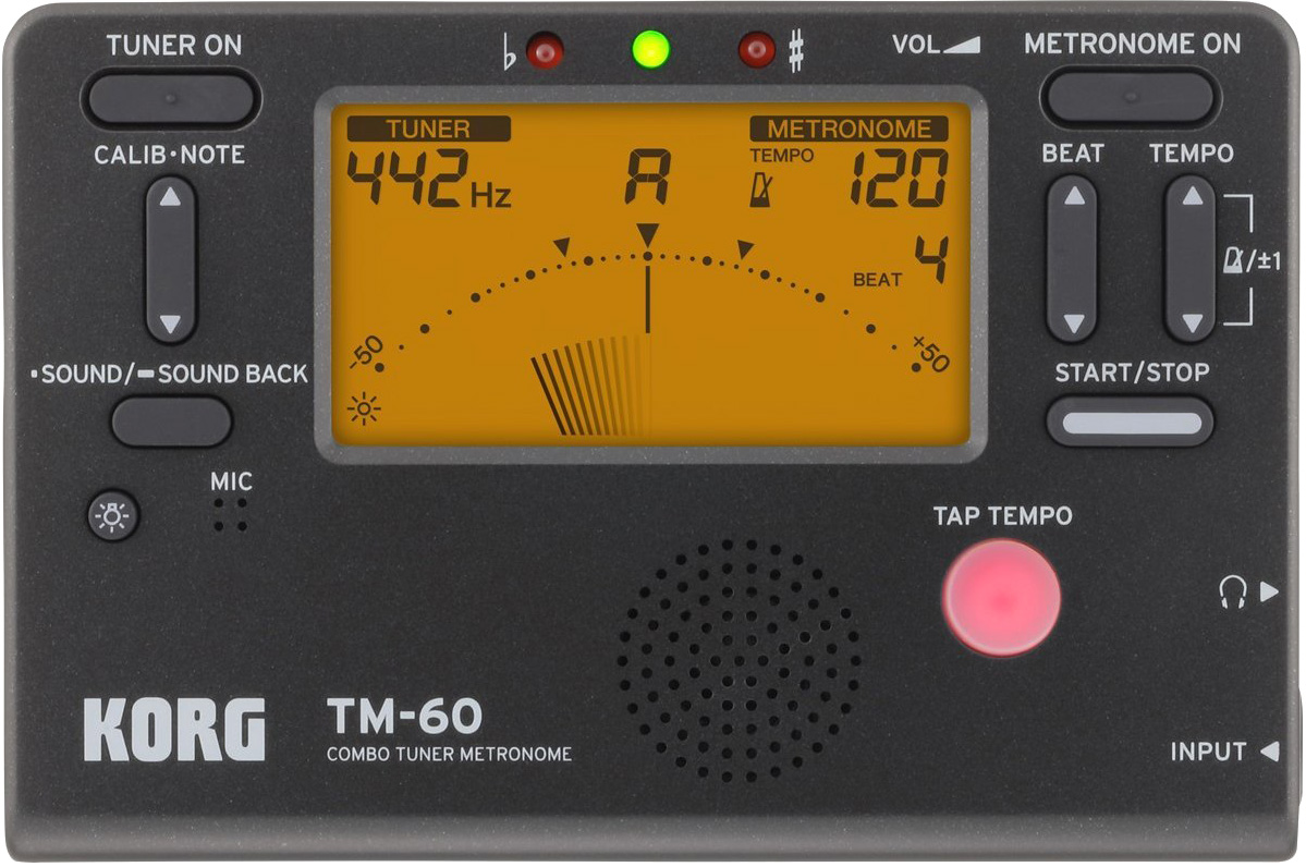 

Тюнер-метроном Korg TM-60-BK (226442)