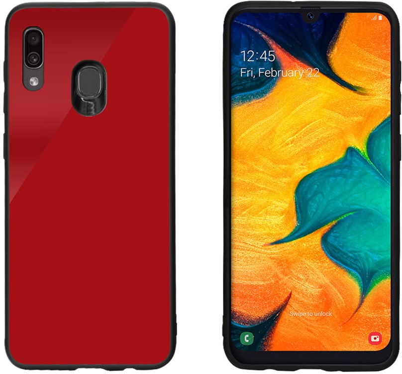 

Панель Intaleo Real Glass для Samsung Galaxy A30 Red