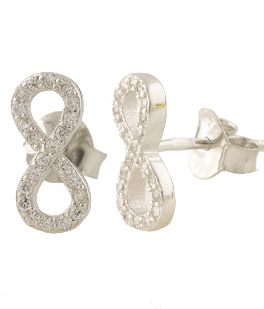 

Серебряные серьги SilverLine с фианитами