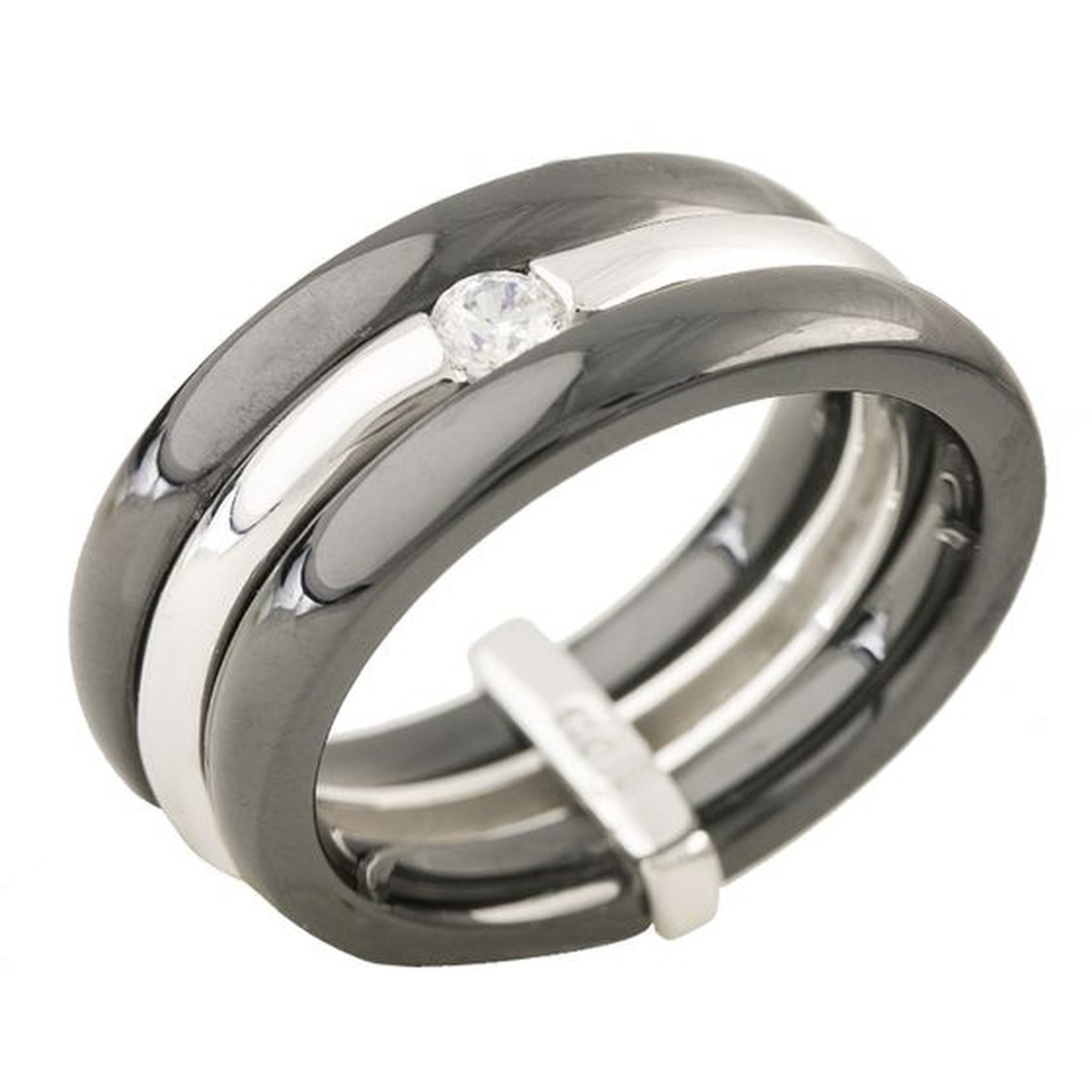 

Серебряное кольцо SilverLine с керамикой 16.5 размер
