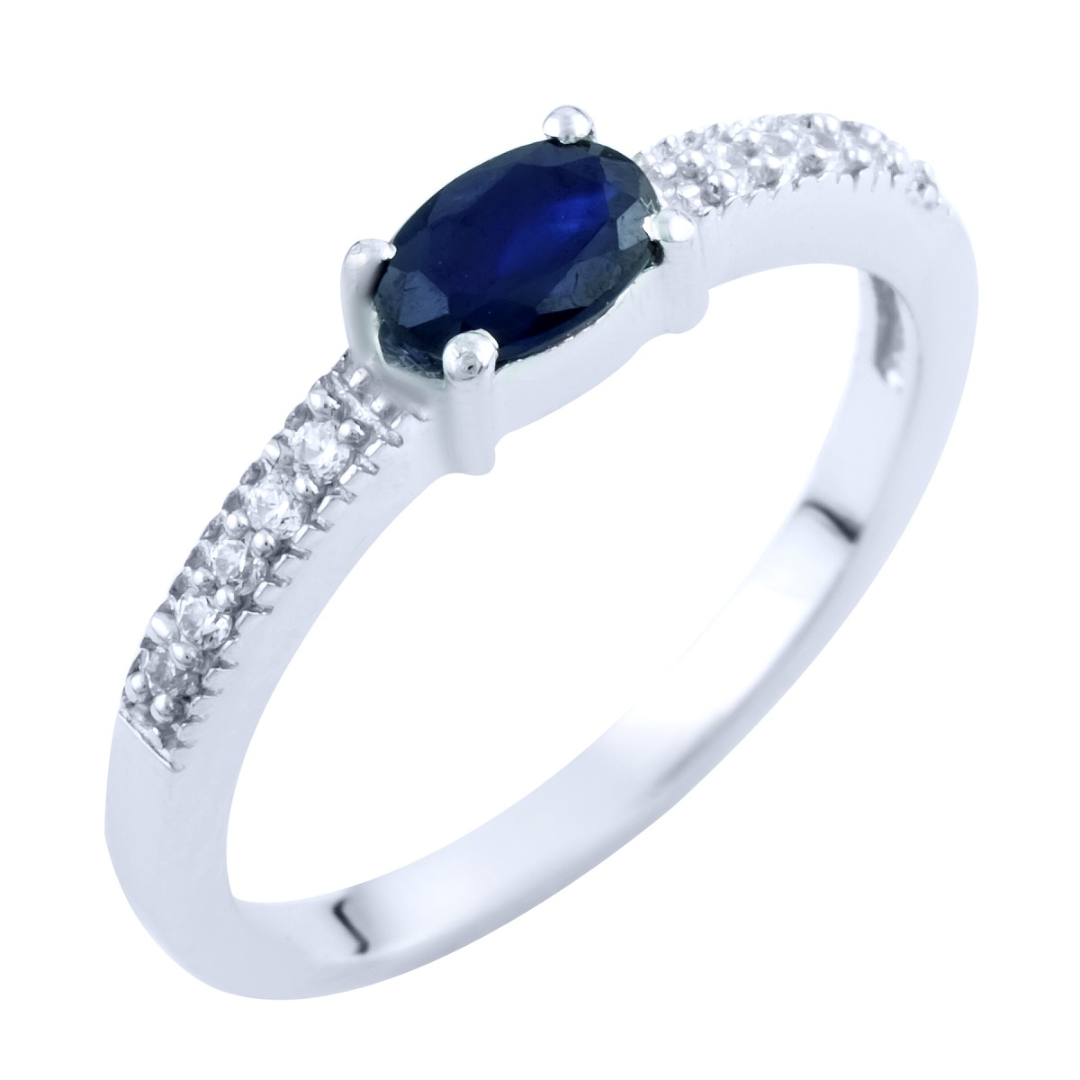 

Серебряное кольцо SilverLine с натуральным сапфиром 17 размер