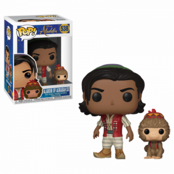 

Фигурка Funko POP! Aladdin (Live) - Aladdin w/Abu Vinyl Figure, 37022, 10 см