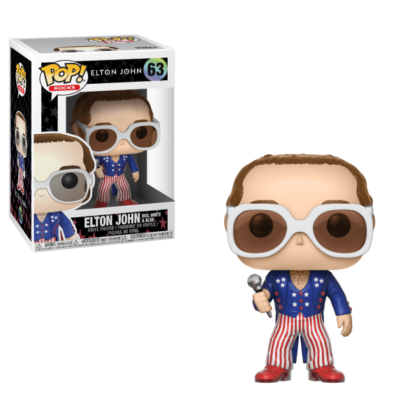 

Фигурка Funko POP! Rocks - Elton John Red, White, Blue Vinyl Figure,10 см, 26295