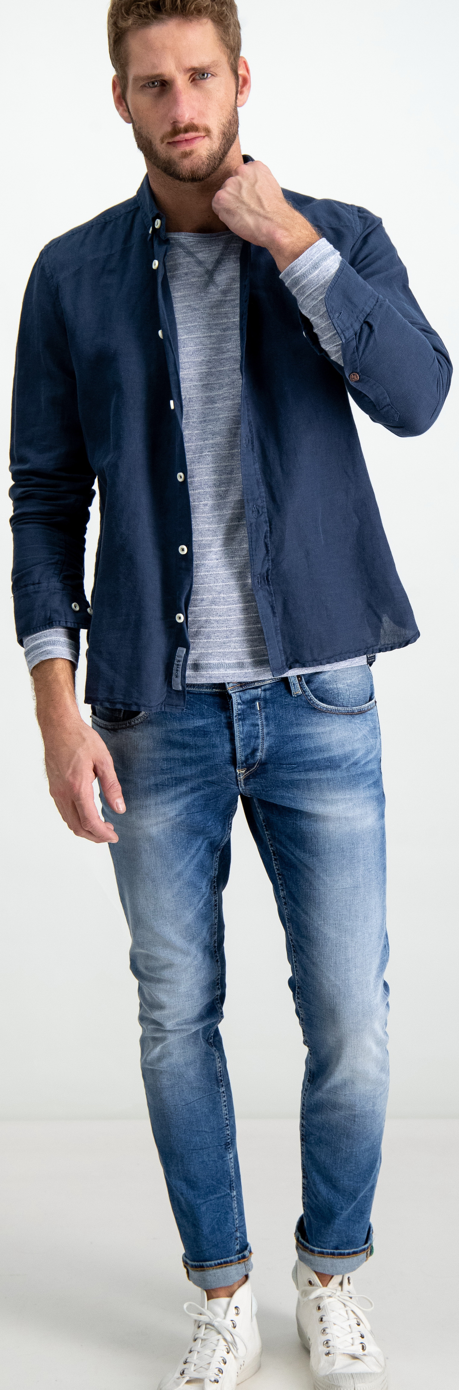 

Рубашка Garcia Jeans B91236/70 S Синяя