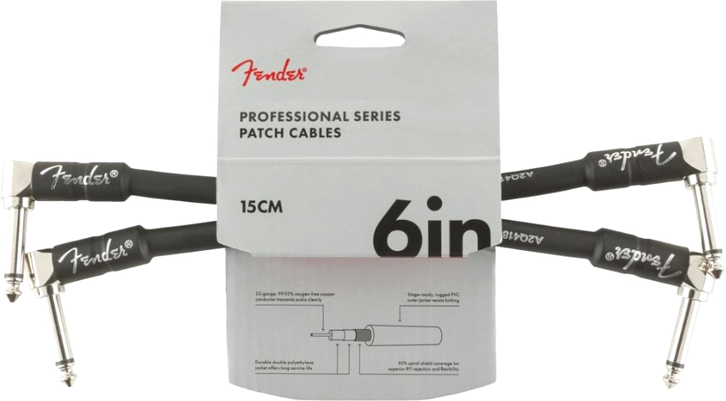

Инструментальный кабель Fender Cable Professional Series 6 in 15 см Patches Black (228467)