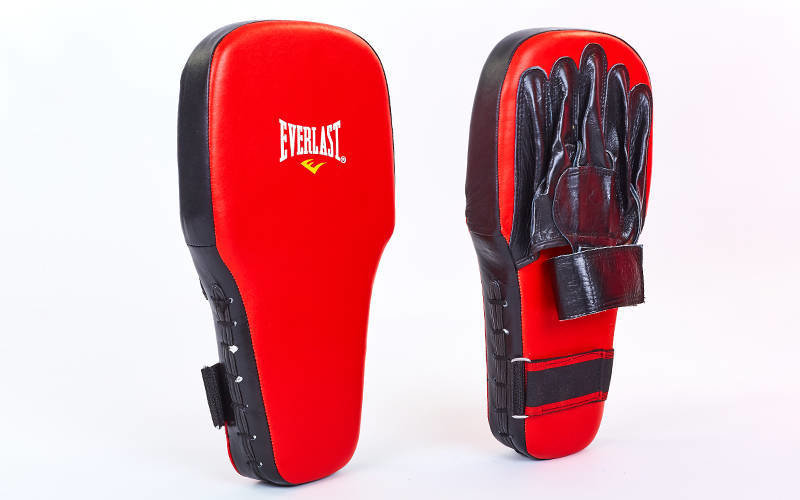 

Лапа прямая удлиненная (2шт) кожаная Everlast MА-0002 р-р 42x23x5,5см