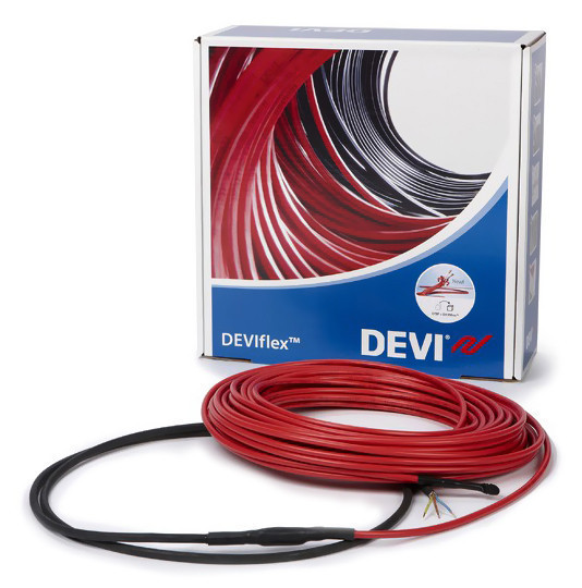

Теплый пол DEVIflex 18T 130Вт (0.7 м2) в стяжку кабель двухжильный