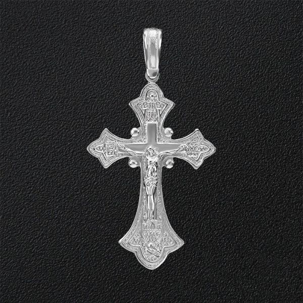 

Серебряный крестик 3038