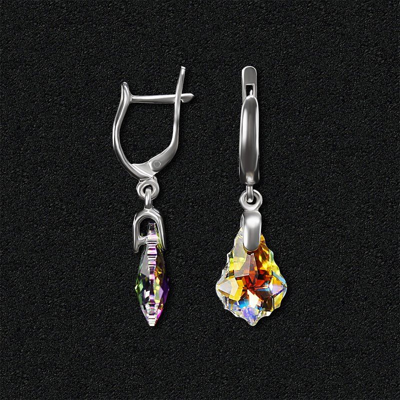 

Серебряные серьги Swarovski 2301