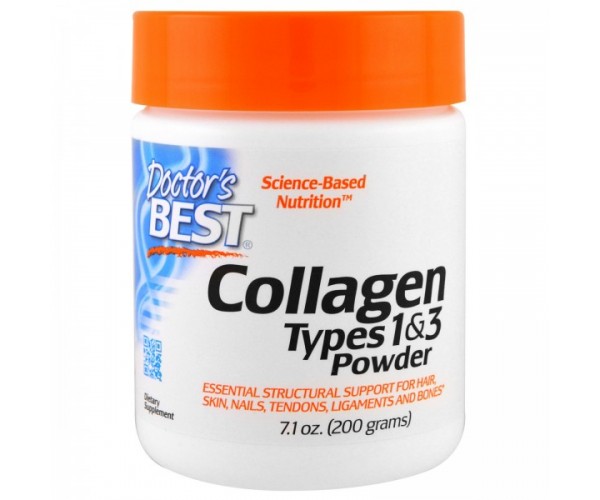 

Коллаген Doctor's Best Collagen Powder Типов 1&3 Peptan 200 грамм (710801)