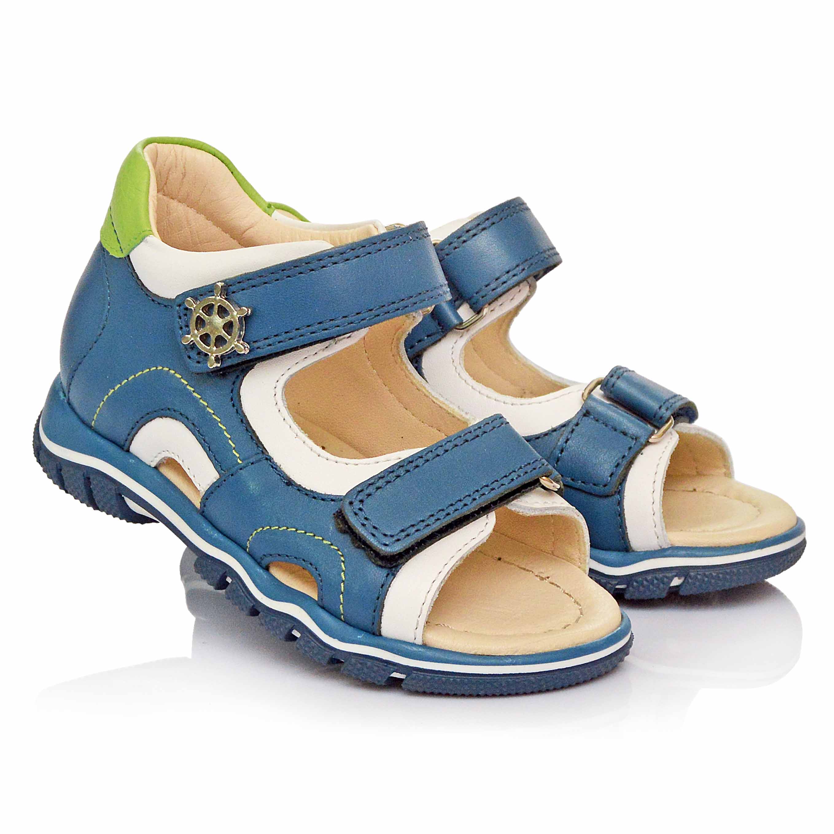 

Босоножки Cezara Orthopedic 22 Синие с белым (303-01)
