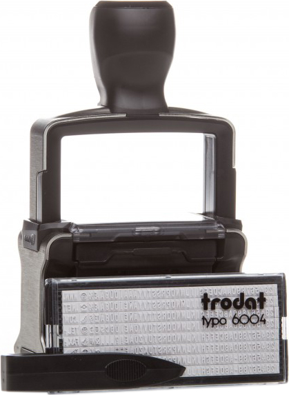 

Датер самонаборный Trodat Professional 5465 P4.0 4 строки 56х33 мм Укр+Рус Черный корпус (5465/4/ укр P)