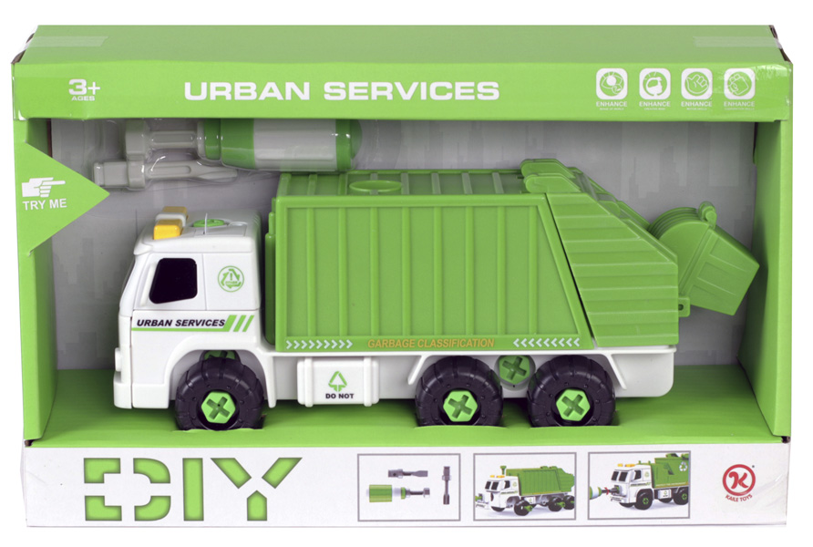 

Игровой набор Kaile Toys Мусоровоз с отверткой разборная модель (KL902-2)
