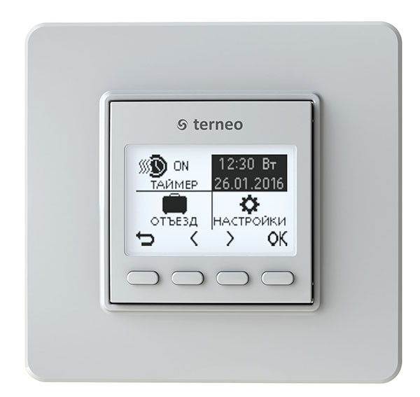 

Программируемый терморегулятор для теплого пола Terneo pro белый (датчик пола)