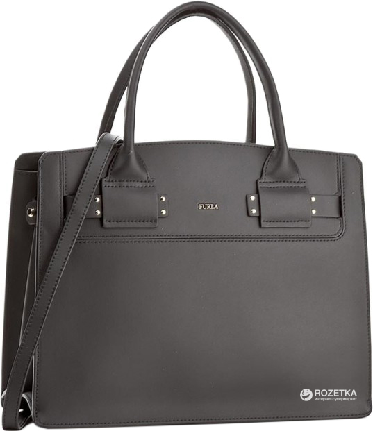 

Женская сумка кожаная Furla Lucky M Satchel 903723 Черная