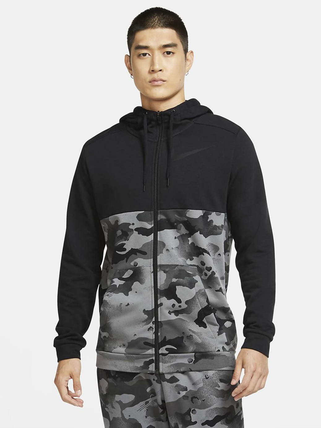 

Толстовка Nike M Nk Dry Fz Fa Camo CU6048-010 XL