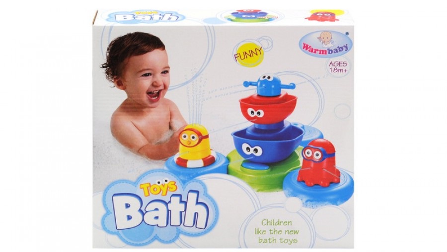 

Игрушка для ванны Warm Baby, Фонтанчик-пирамидка, CS007