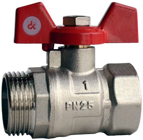 

Кран шаровой DERKALIBER Kraft вн-нар 1" PN25 (DK.104.25)