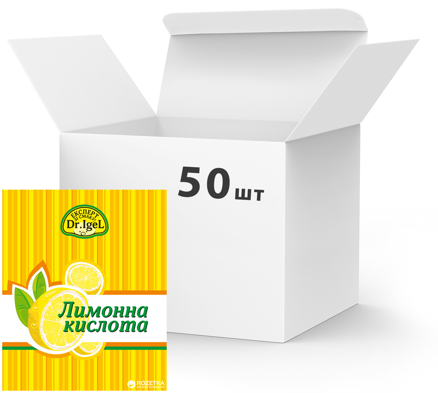 Акция на Упаковка лимонной кислоты Dr.IgeL 100 г х 50 шт (24820155170256) от Rozetka UA