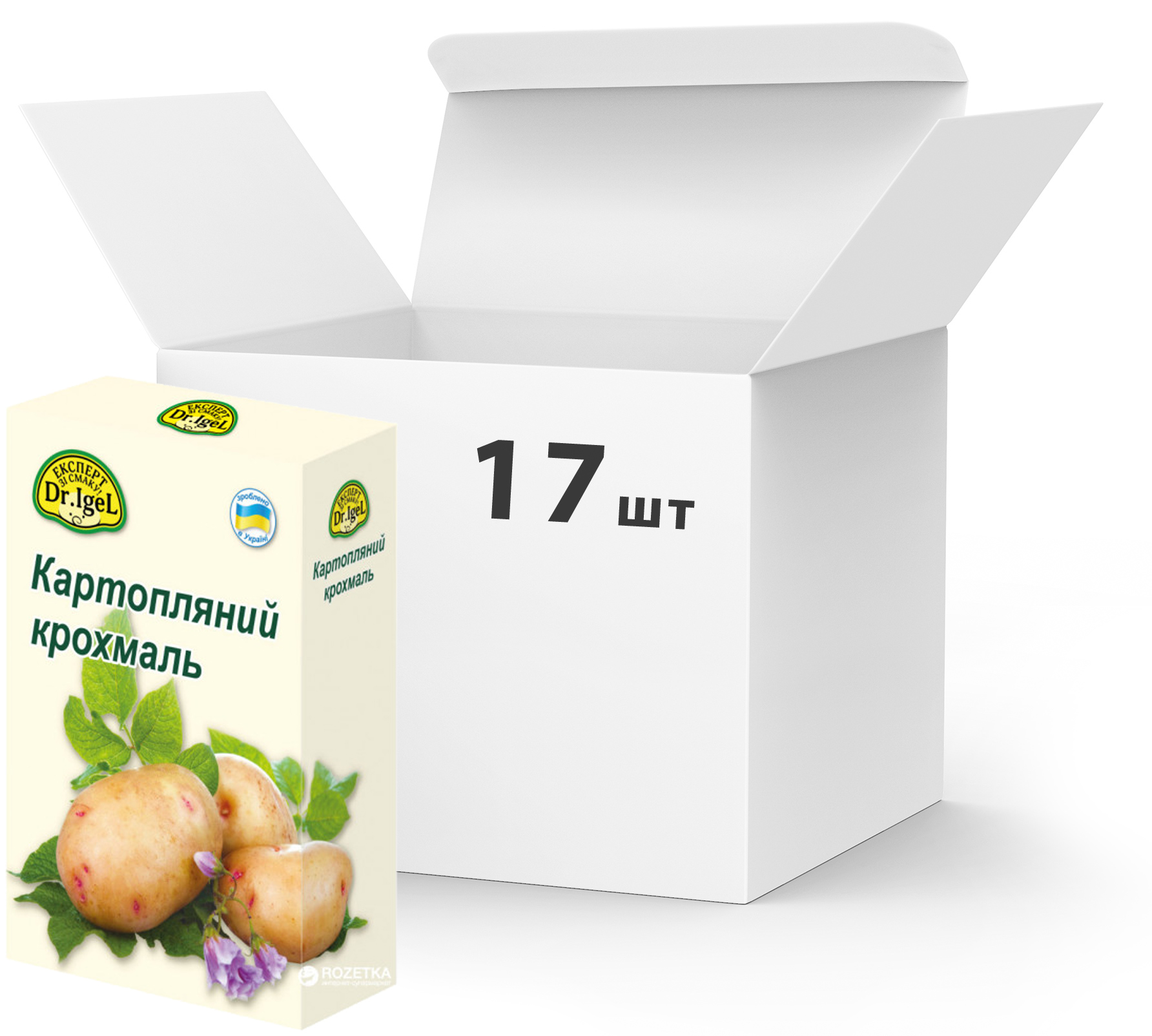 Упаковка крахмала Dr.IgeL картофельного 200 г х 17 шт (24820155170669 ...
