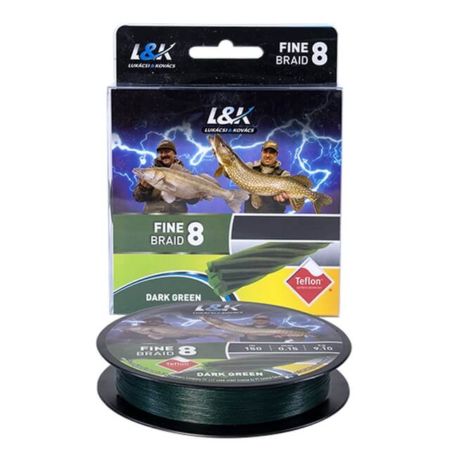 

Плетеный шнур L. and K. Fain Braid X8 Dark Green 0,25mm 150m (30918025)