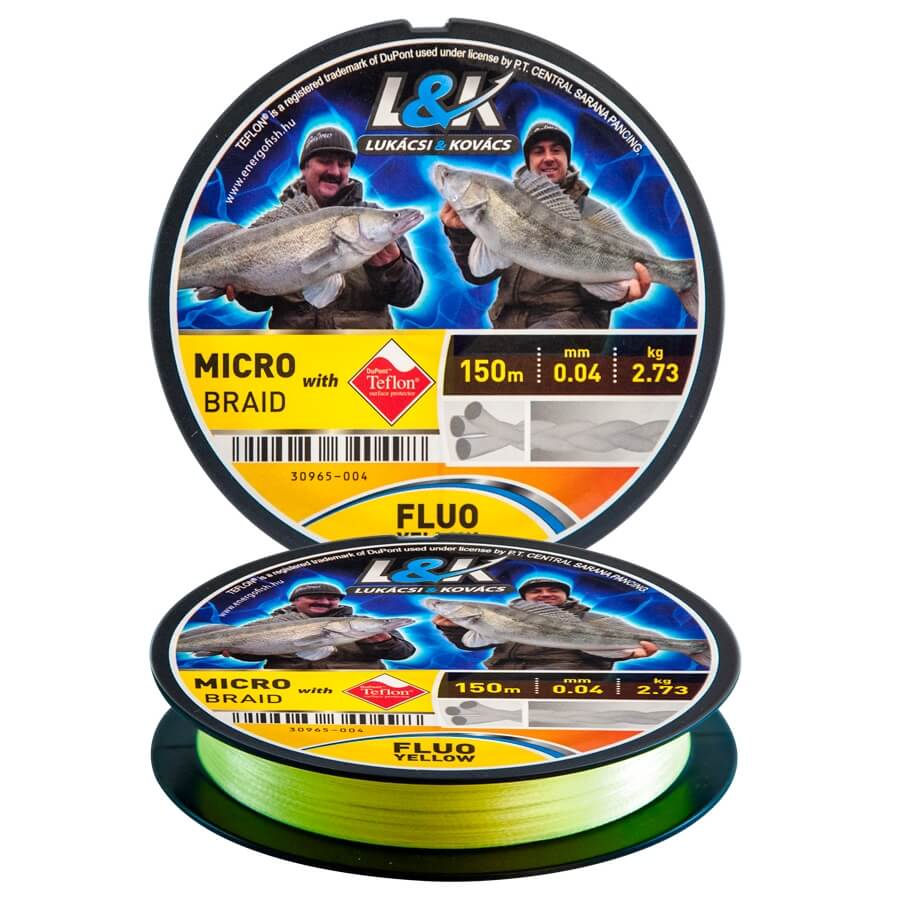 

Плетеный шнур L. and K. Micro Braid Fluo Yellow 0,12mm 150m (30965012)