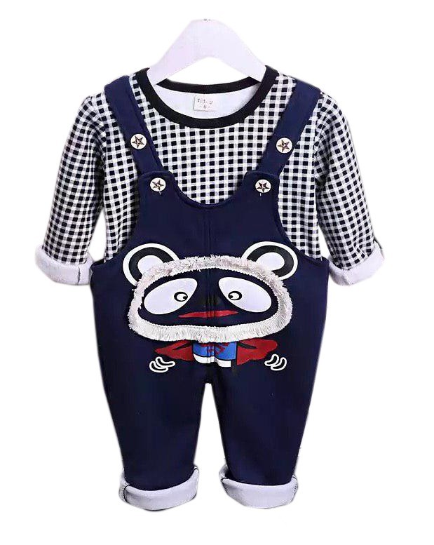 

Комплект (кофта + полукомбинезон) Mimikid на махре 100 синий 3663845