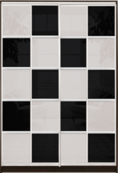 

Шкаф купе Luxe Studio Стандарт-2 Цветной комбинированный фасад-16 1600x2200x600 двухдверный