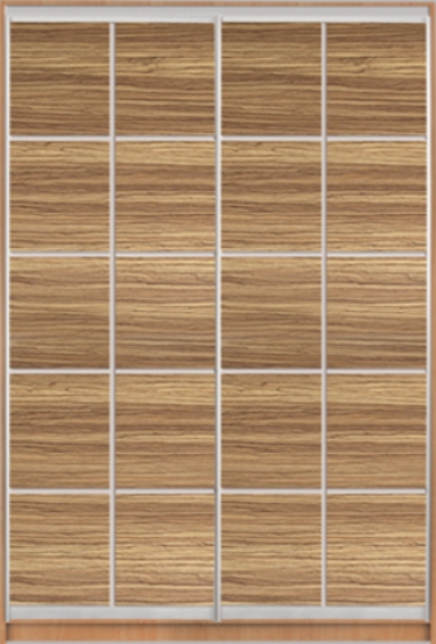 

Шкаф купе Luxe Studio Стандарт-3 ДСП-4 1400x2300x600 двухдверный