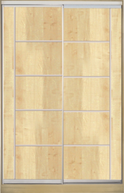 

Шкаф купе Luxe Studio Стандарт-3 ДСП-7 1500x2300x600 двухдверный