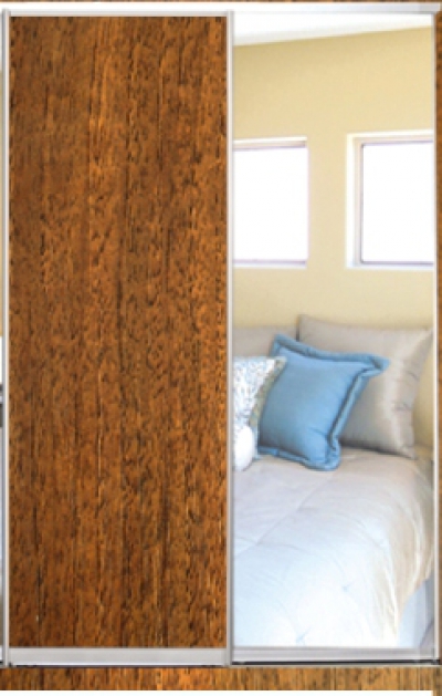 

Шкаф купе Luxe Studio Стандарт-3 ДСП/Зеркало-15 2000x2300x450 двухдверный