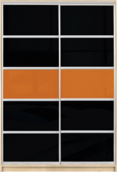 

Шкаф купе Luxe Studio Стандарт-3 Цветной комбинированный фасад-8 1000x2200x450 двухдверный