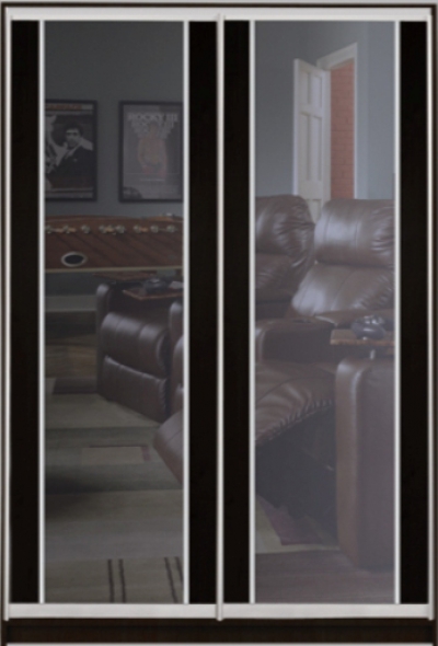 

Шкаф купе Luxe Studio Стандарт-2 ДСП/Тонированное зеркало-7 2000x2200x600 двухдверный