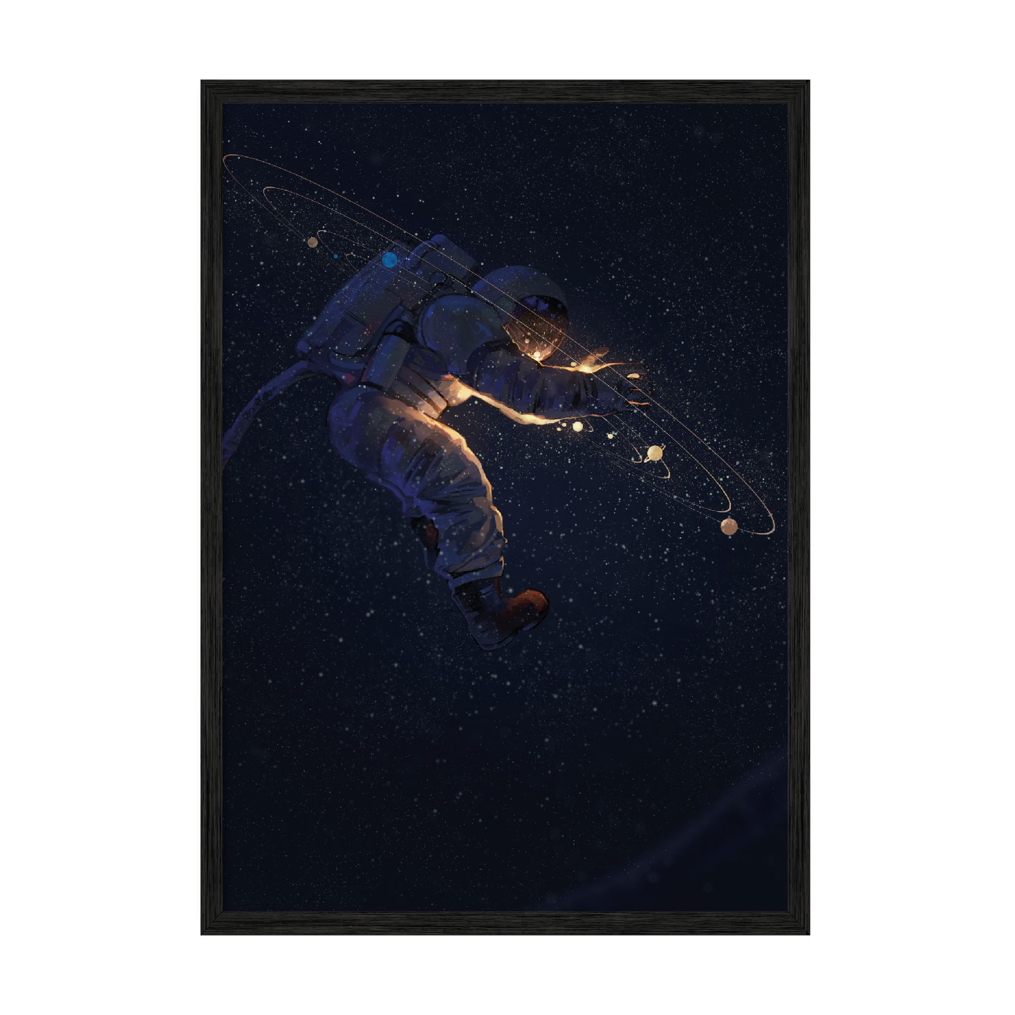 

Постер "Dark Space" с антибликовым стеклом 59.6 x 84 см в чёрной рамке